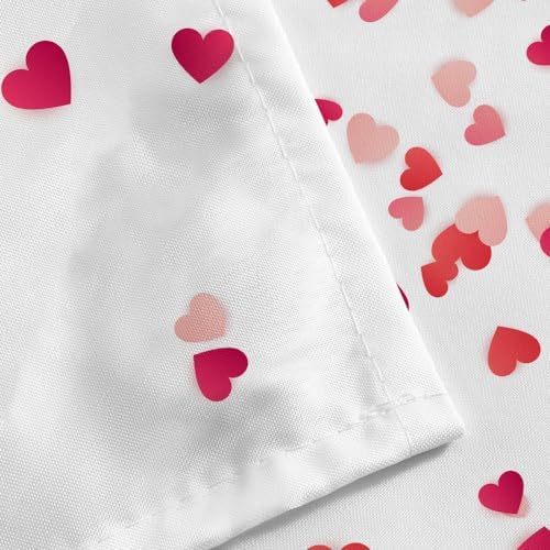 Valentine Red Heart Shower Curtain