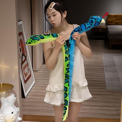 JIAHG 413 Plush Animal Throw Pillow Stuffed Snake