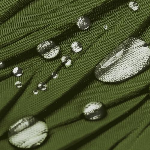 HONCO DIRECT Crumpled Olive Green Shower Curtain