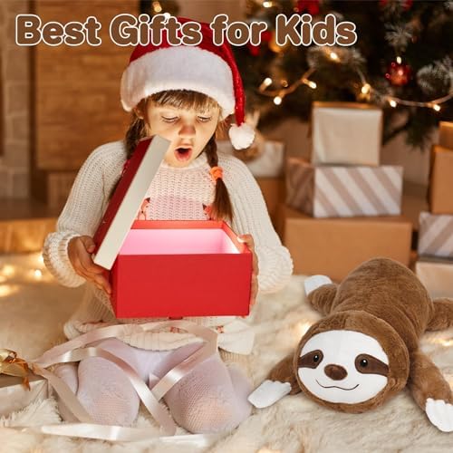 Wepop 5lb Weighted Sloth Plushie Pillow