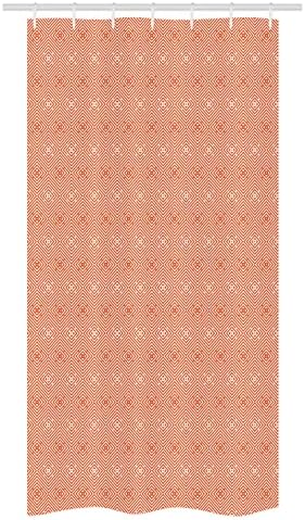 Ambesonne Burnt Orange Stall Shower Curtain Set
