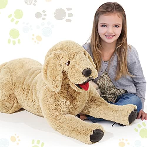 Big Golden Dog Geosar Stuffed Animal 85cm 335inch
