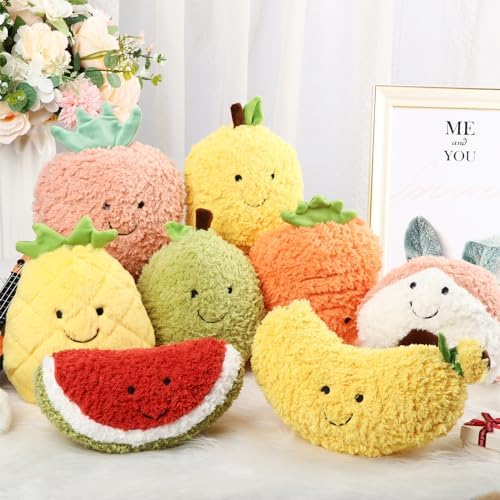 Fruit Plushies 8-Piece Set