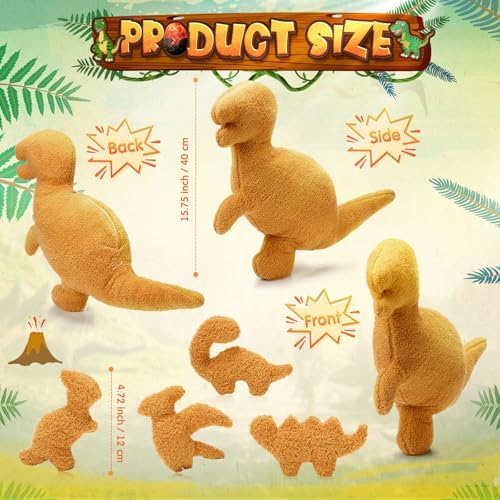 5-Piece Plush Dinosaur nugget Gift Set