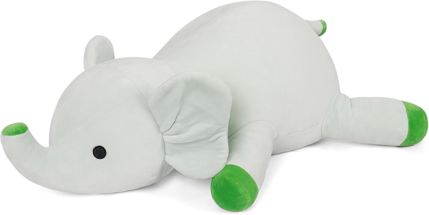 Elephant Weighted Plush Pillow