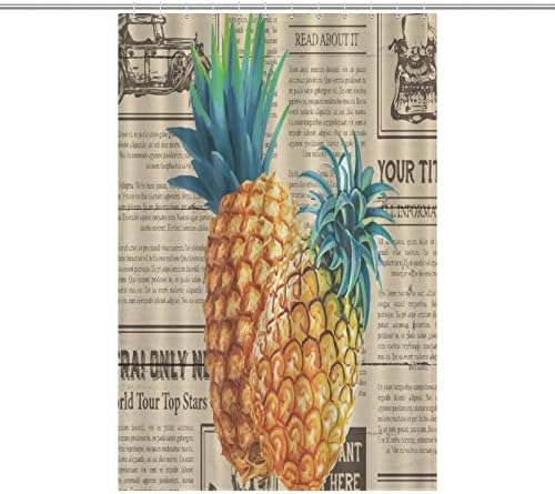 Pineapple Yellow Shower Curtain 48x72-Inch