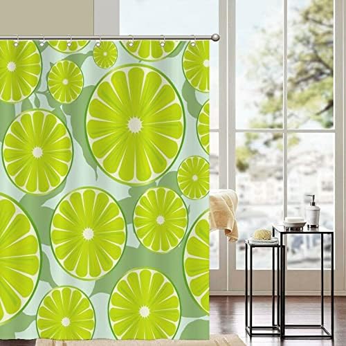 Luxury Lemon Fruit Shower Curtain Liner Set