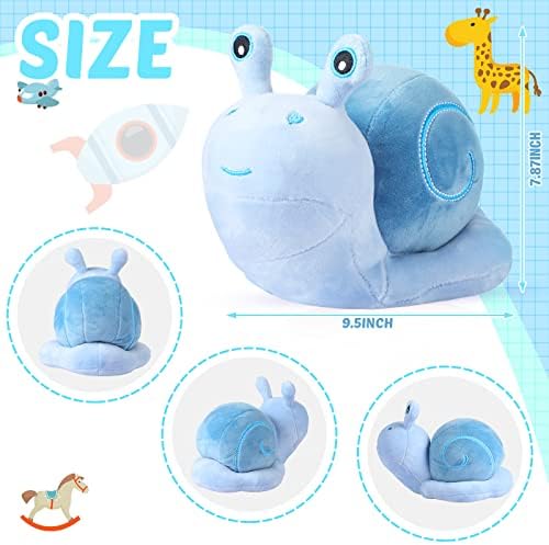 Two-Piece Civaner Pink Blue Snail Plush Pillow