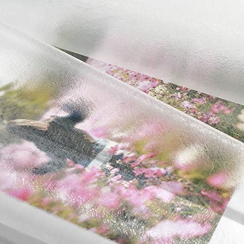 AooHome Frosted Eva Shower Curtain