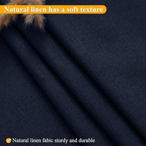 No Hooks Needed Luxury Water-Resistant and Easy-Wash Linen Shower Curtain Set