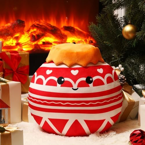 Huwena Christmas Ball Plush Throw Pillow Toy Gift 14 Inch