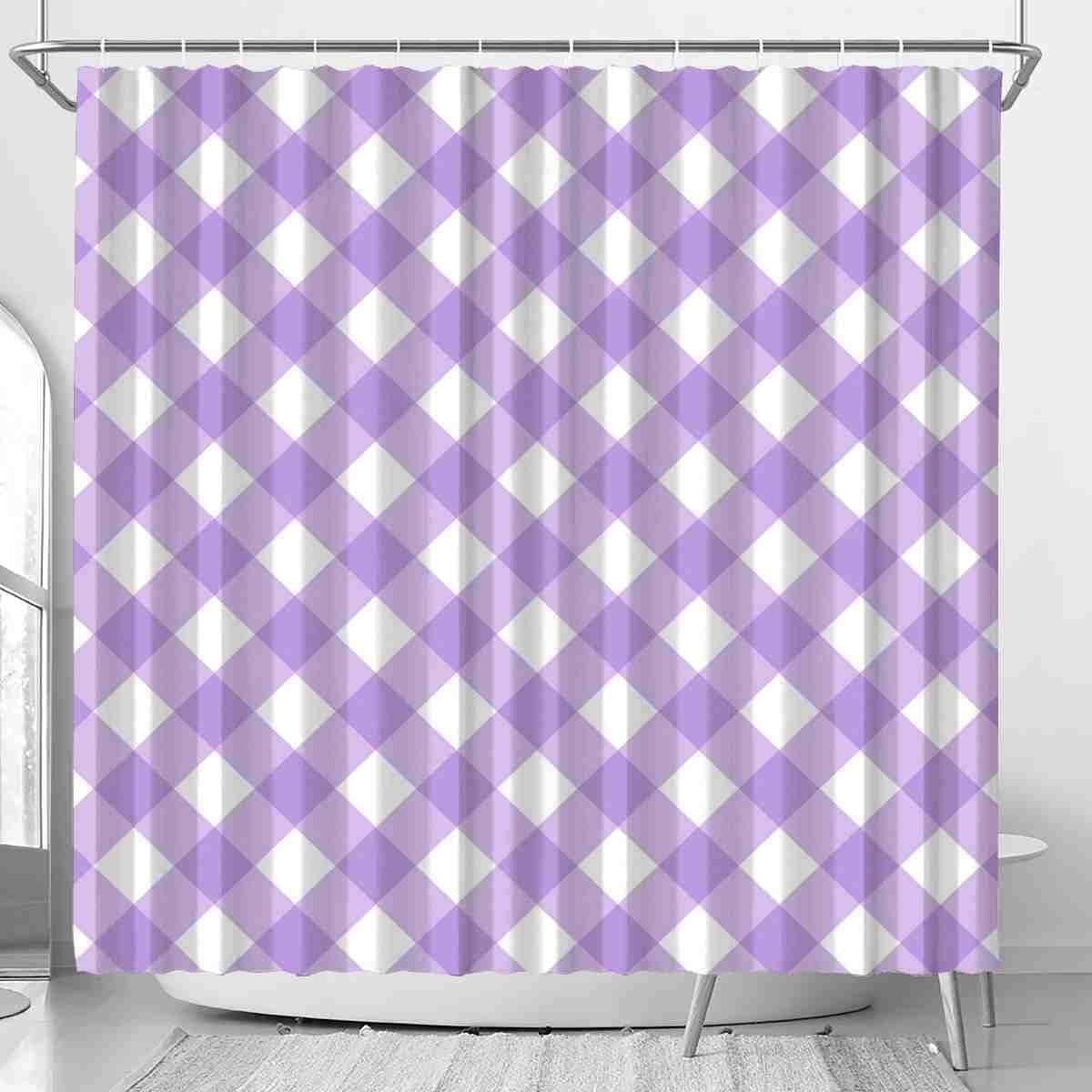 Brilliant Checkered Shower Curtain