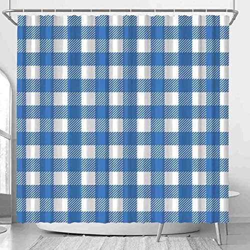 12-Hook Waterproof Bath Curtain