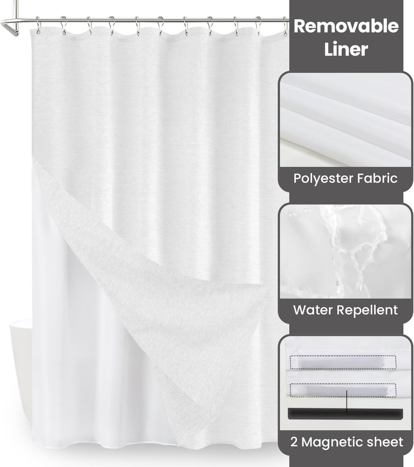 Bath Time Transformed Boho Farmhouse Shower Curtain Set
