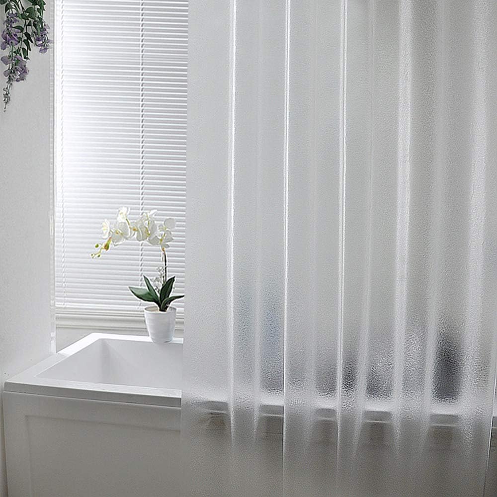 AooHome Frosted Eva Shower Curtain