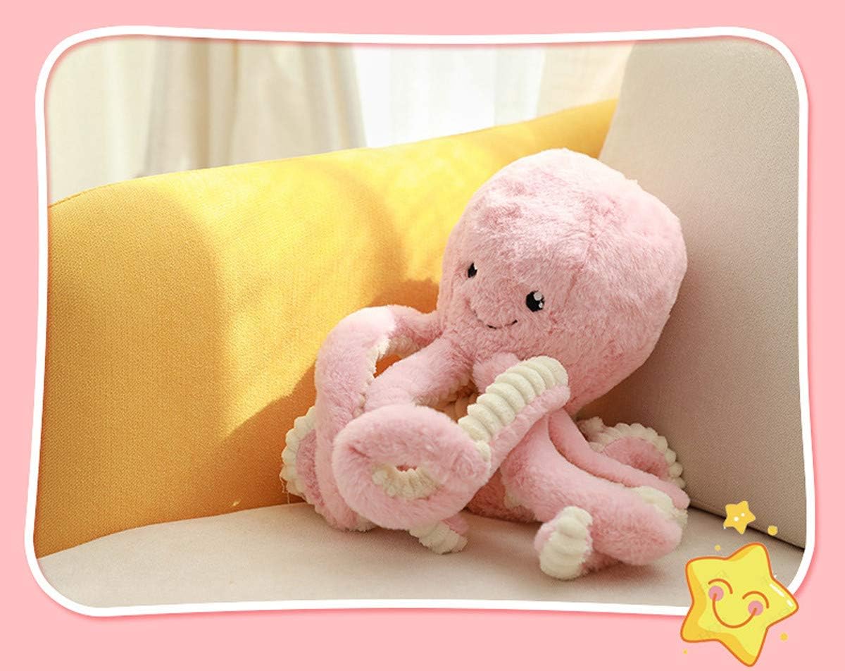 Cute Cartoon Plush Octopus Pillow for Bedtime and Travel Use