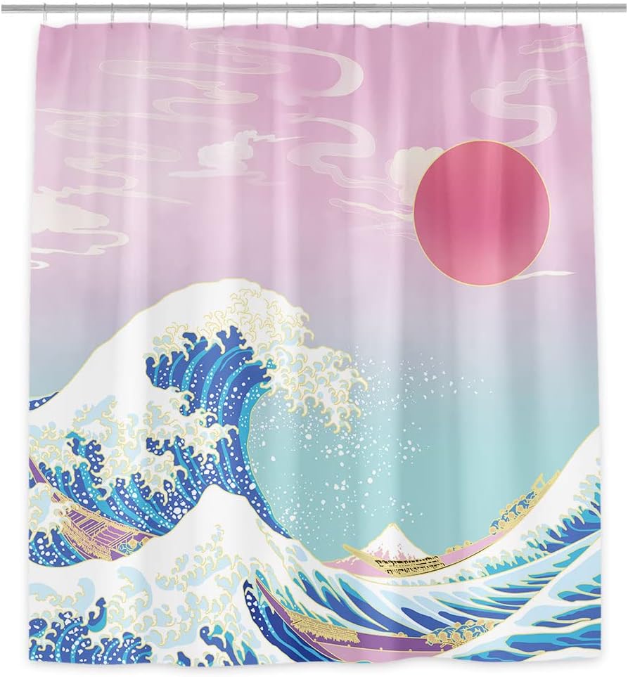 Unique Japanese Style Shower Curtain 47x72