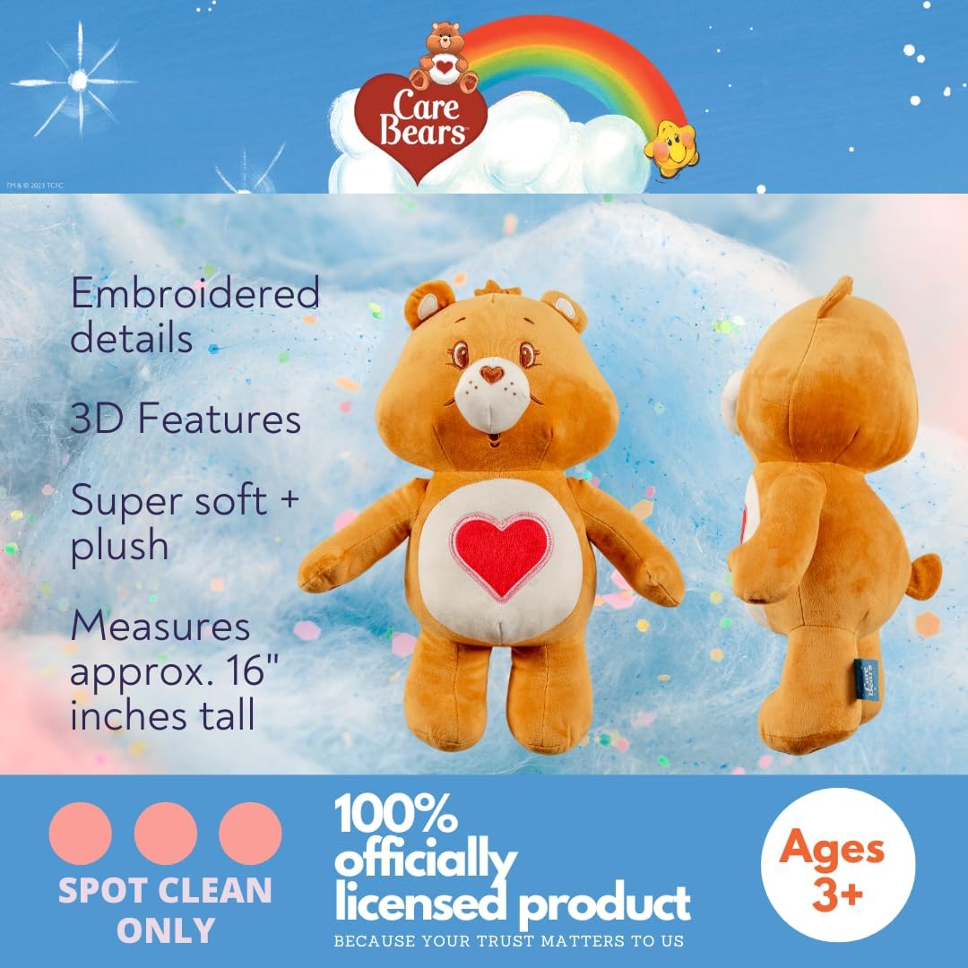Tenderheart Bear Plush Cuddle Pillow