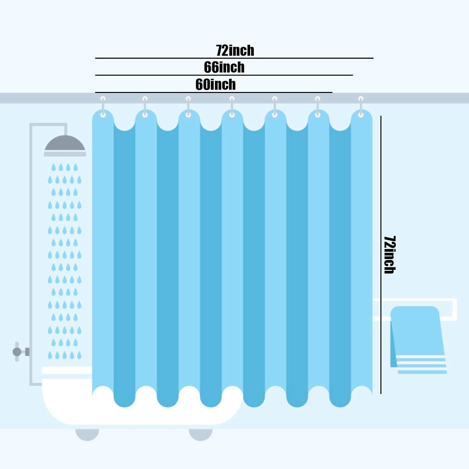 Hapuxt Valentines Day Heart Purple Shower Curtains Durable Waterproof Machine Washable