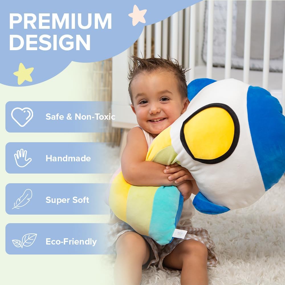 Handmade Toddler Plush Pillow for Kids Safe Non-Toxic and Soft