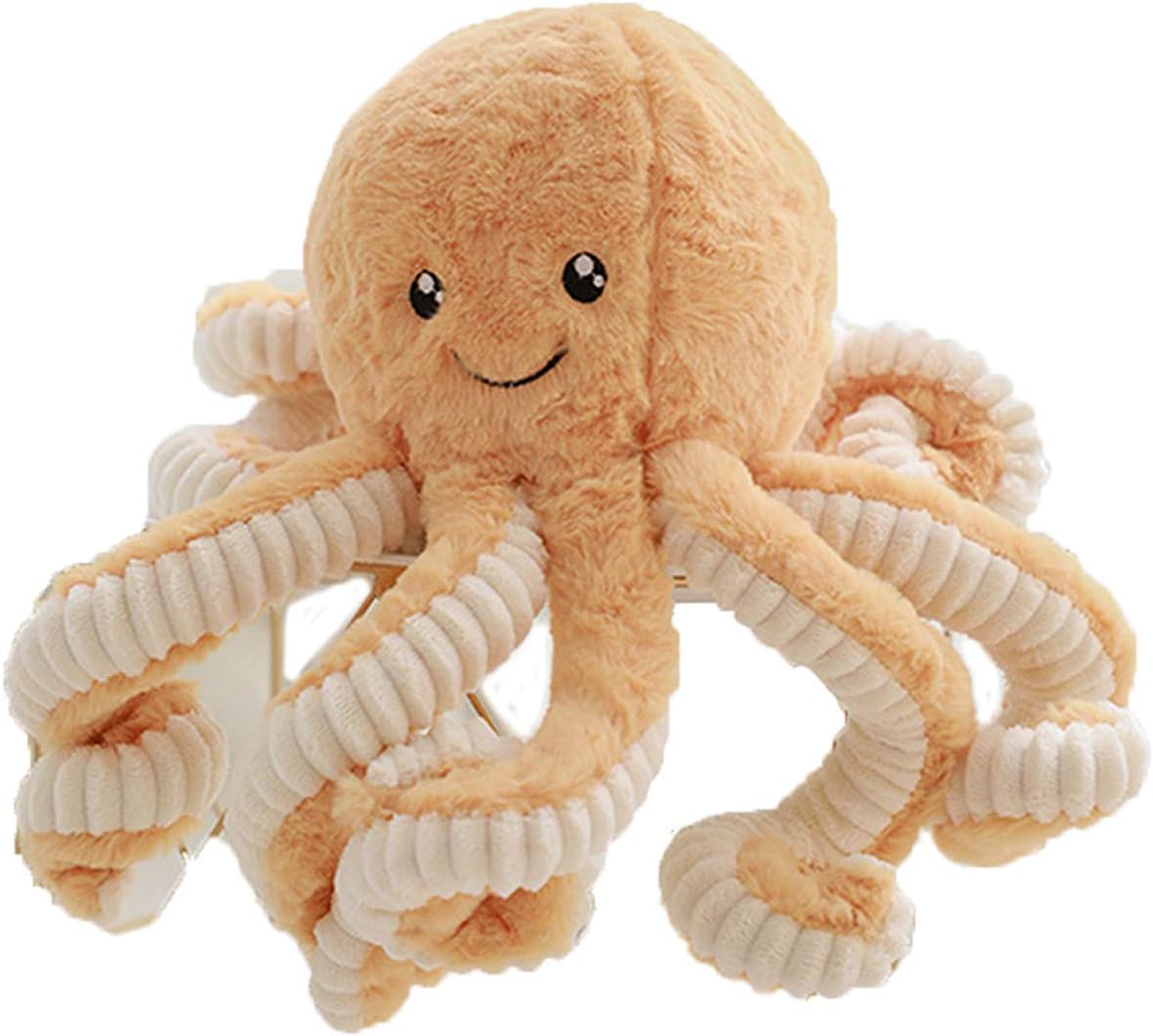Cute Cartoon Plush Octopus Pillow for Bedtime and Travel Use