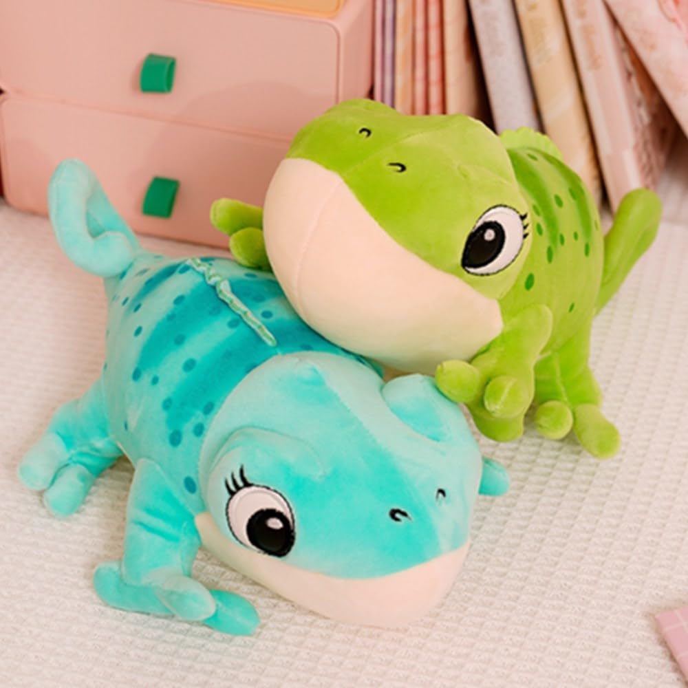 OUKEYI 118 Inch Lizard Plush Pillow - Cute Chameleon Stuffed Toy