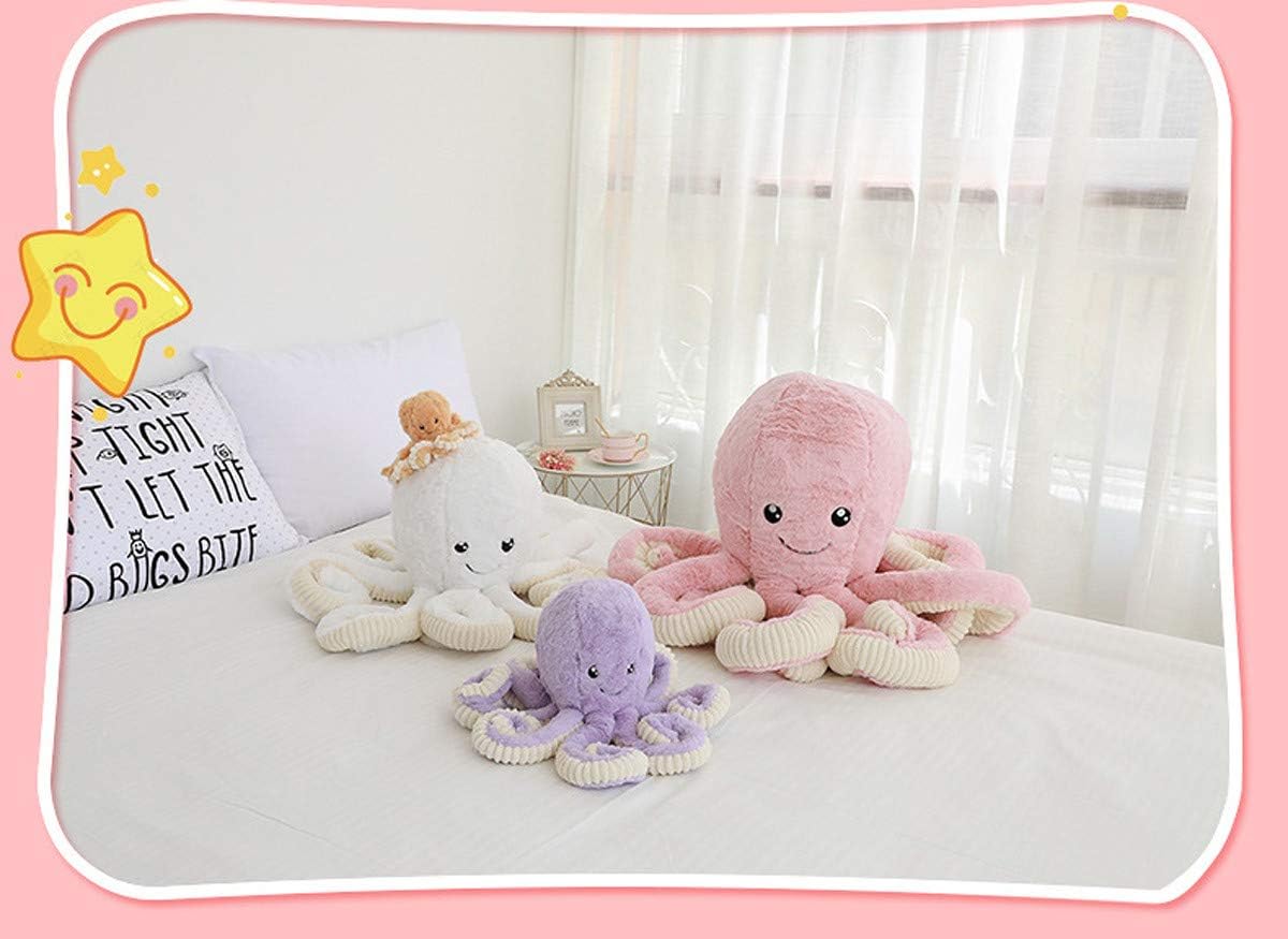 Cute Cartoon Plush Octopus Pillow for Bedtime and Travel Use