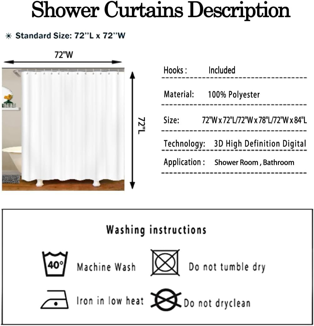 Stylish Geometric Brown Red Black Shower Curtain Set
