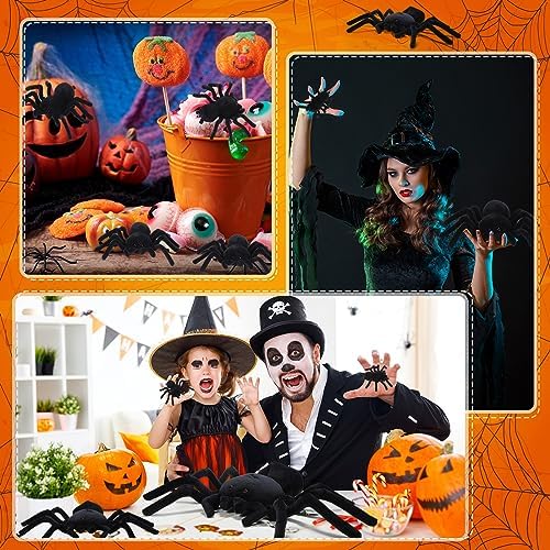 7-Piece Spider Stuffed Animal Set with Realistic Plush
