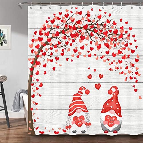 Elegant Valentines romantic shower curtain