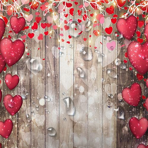 NYMB Valentine Rustic Heart Bashroom Shower Curtain