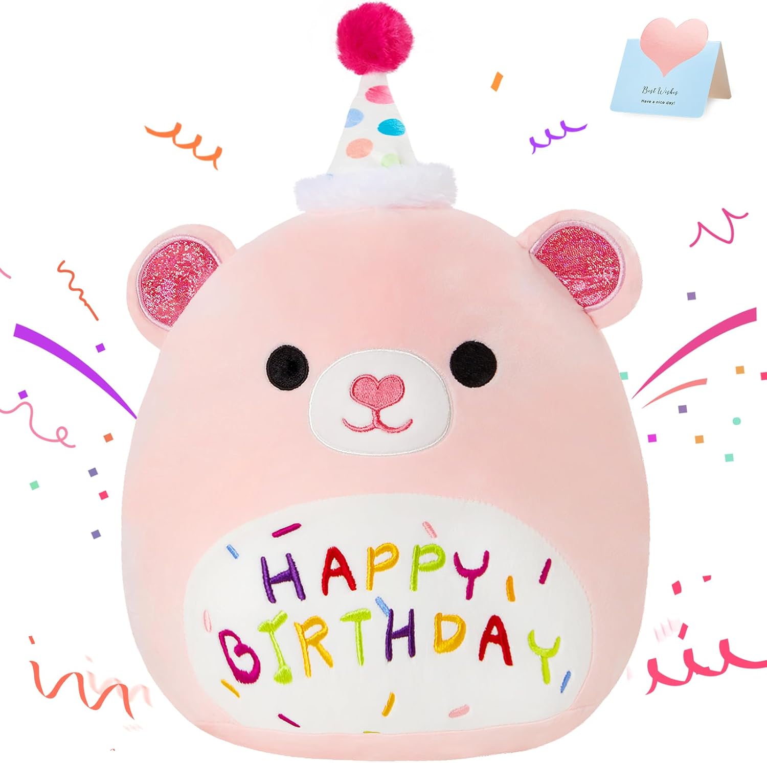 Sweet 14 Teddy Bear Plush Pillow for Kids
