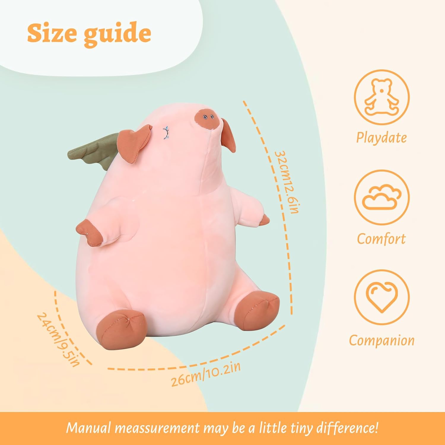 Roqei Kawaii Pig Plush Pillow 13