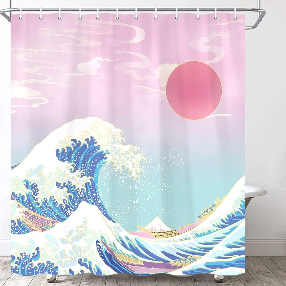 Unique Japanese Style Shower Curtain 47x72