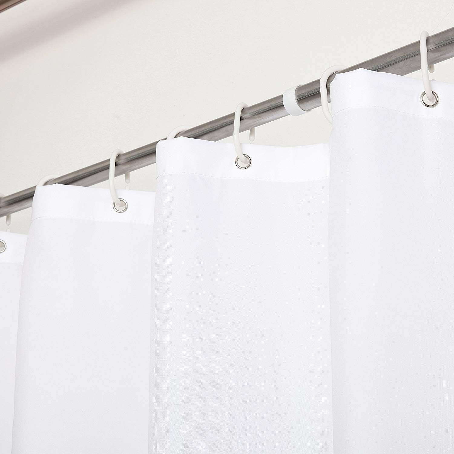 WEINIYA 72x72 Inch Blue Gingham Shower Curtain with 12 Hooks 1