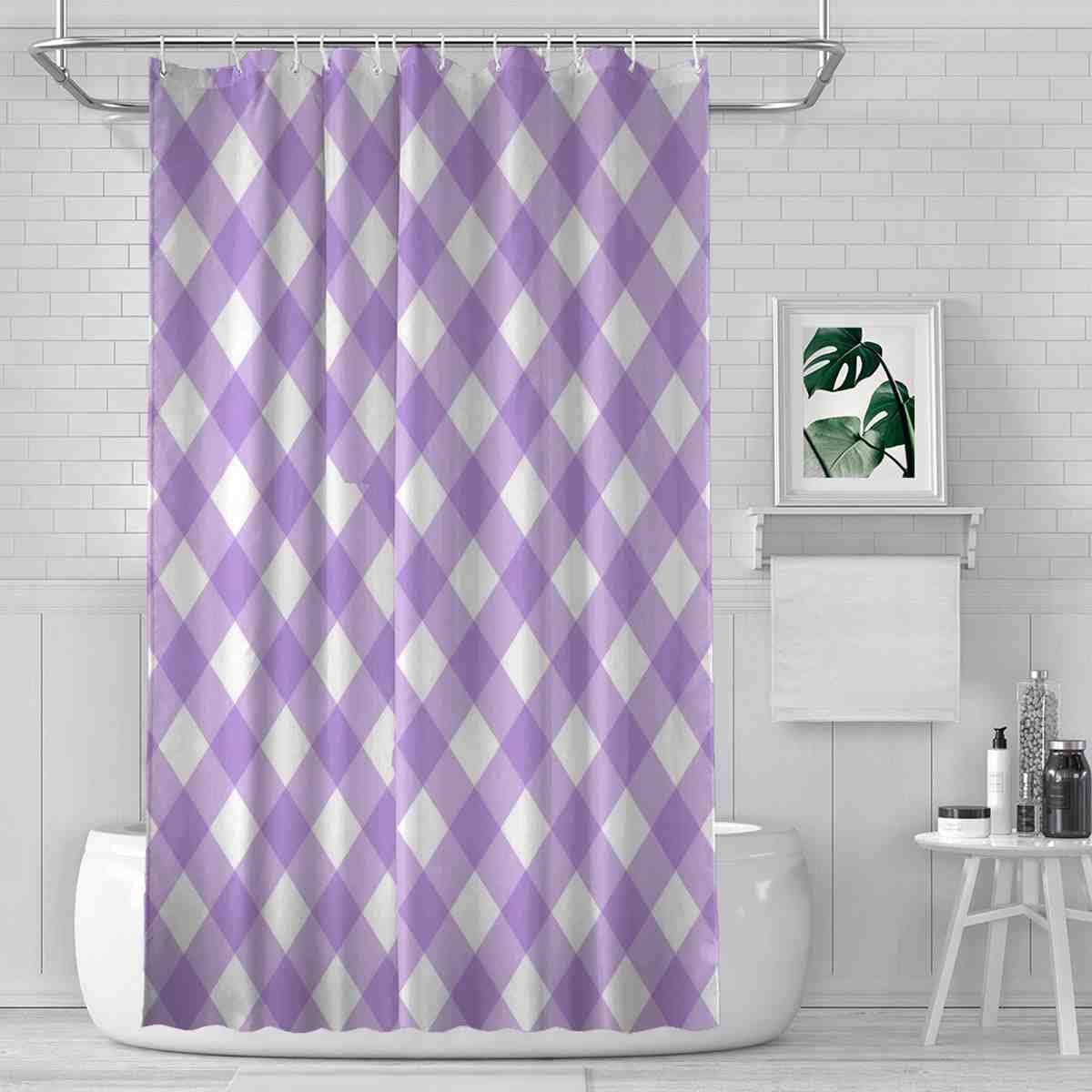 Brilliant Checkered Shower Curtain