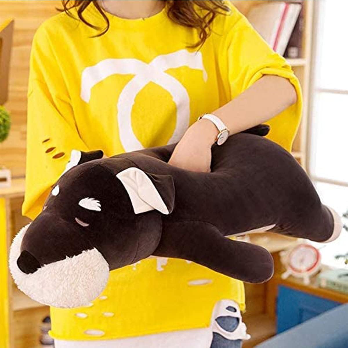 FEEZUSH 275 Inch Plush Pillow for Kids Schnauzer Gift