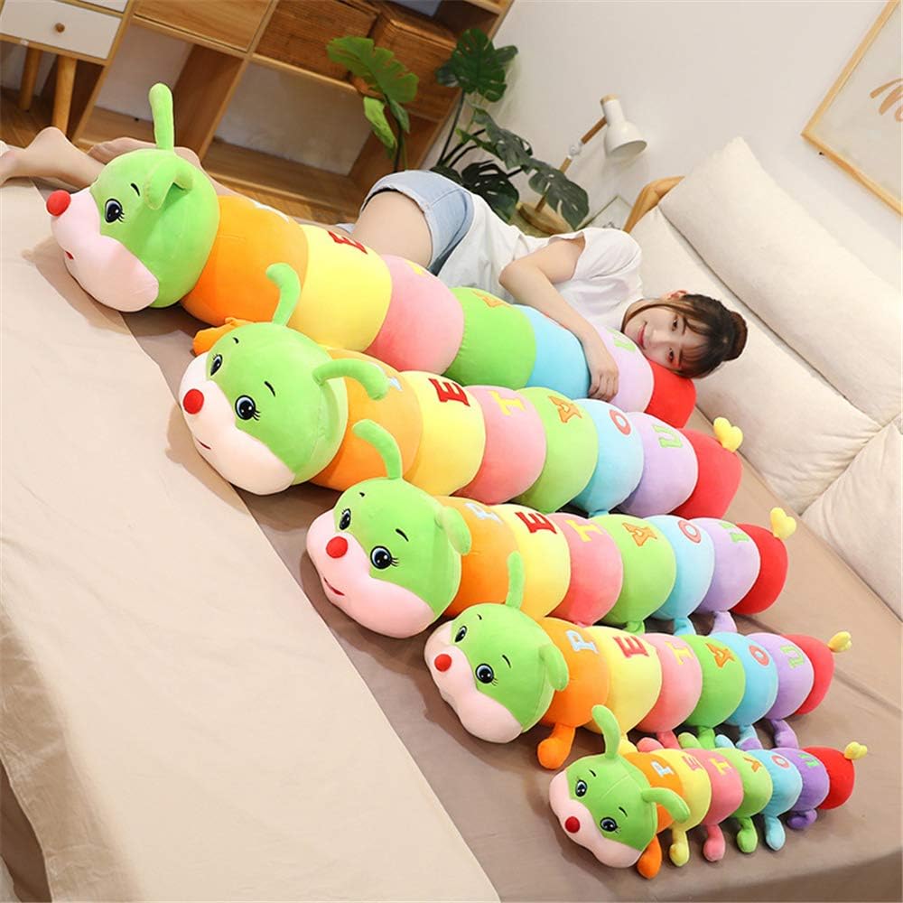 Big Hugging Caterpillar Pillow Multicolor Plush Toy