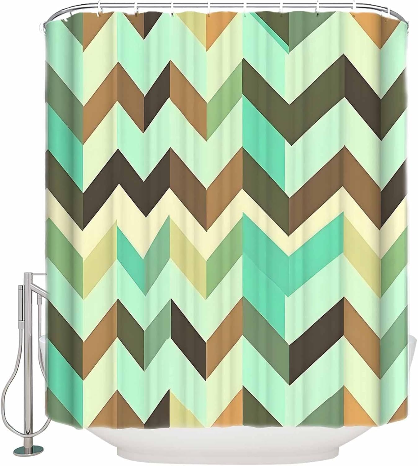Ripple Stripes Washable Shower Curtain in 36x72