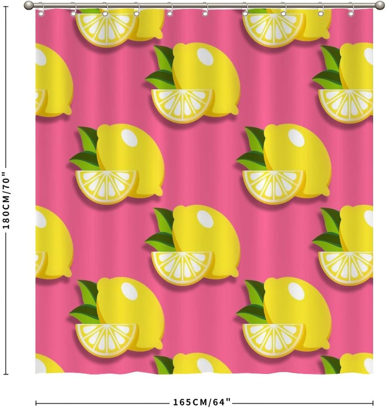 Charming Abstract shower curtain Modern Lemon Fruit Design
