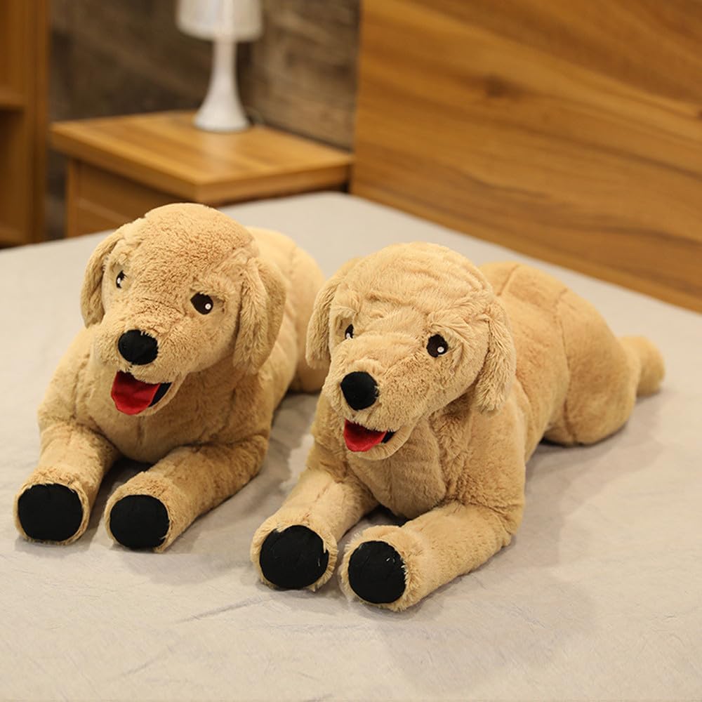 Stuffed Animal Dog 70cm Brown Plush Toy for Kids andloyd