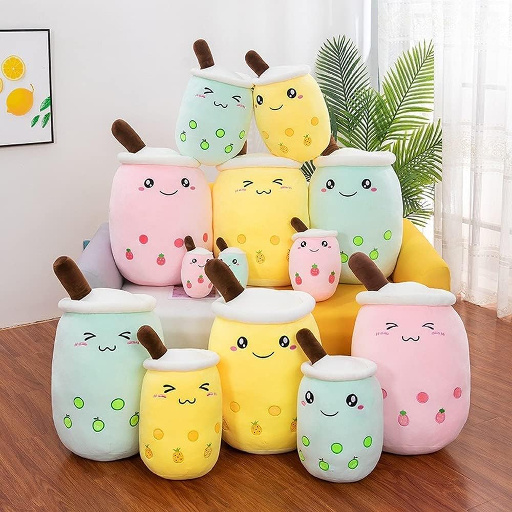 KEDE Cartoon Bubble Tea Plush Pillow - Multi Sizes