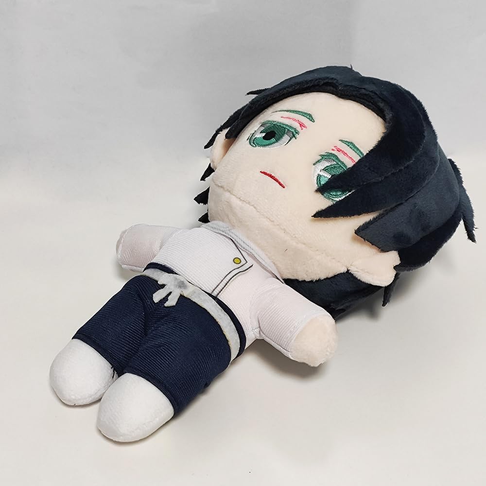JCvCX Black Hair Boy Stuffed Plush Doll with White Shirt