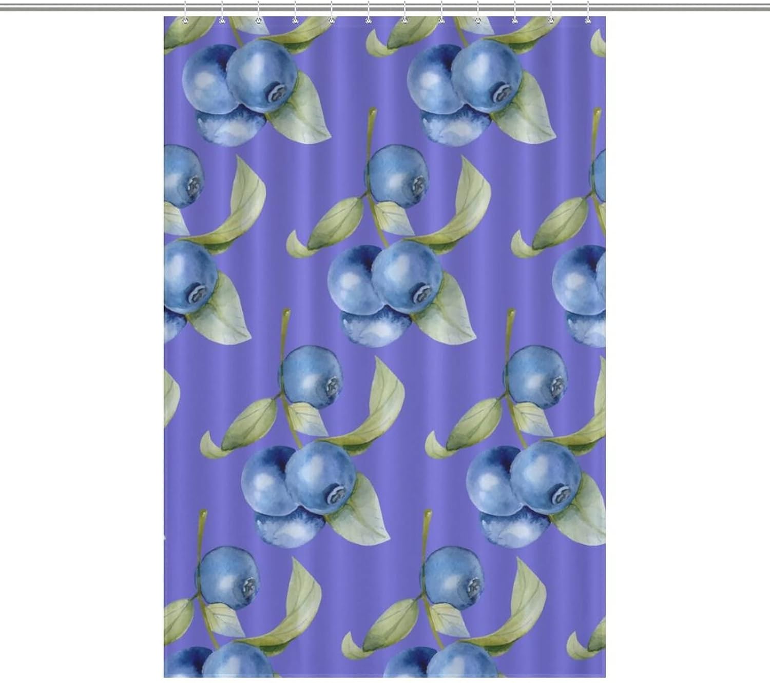 Cute Blueberry Bathroom Curtain 48x72