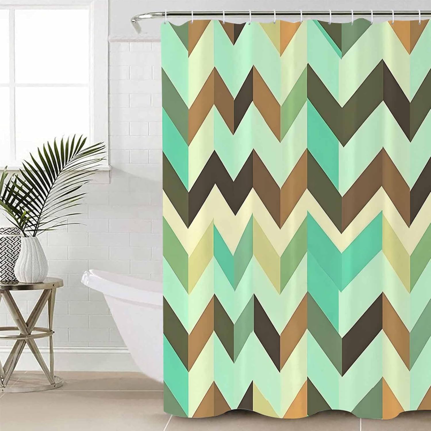 Ripple Stripes Washable Shower Curtain in 36x72
