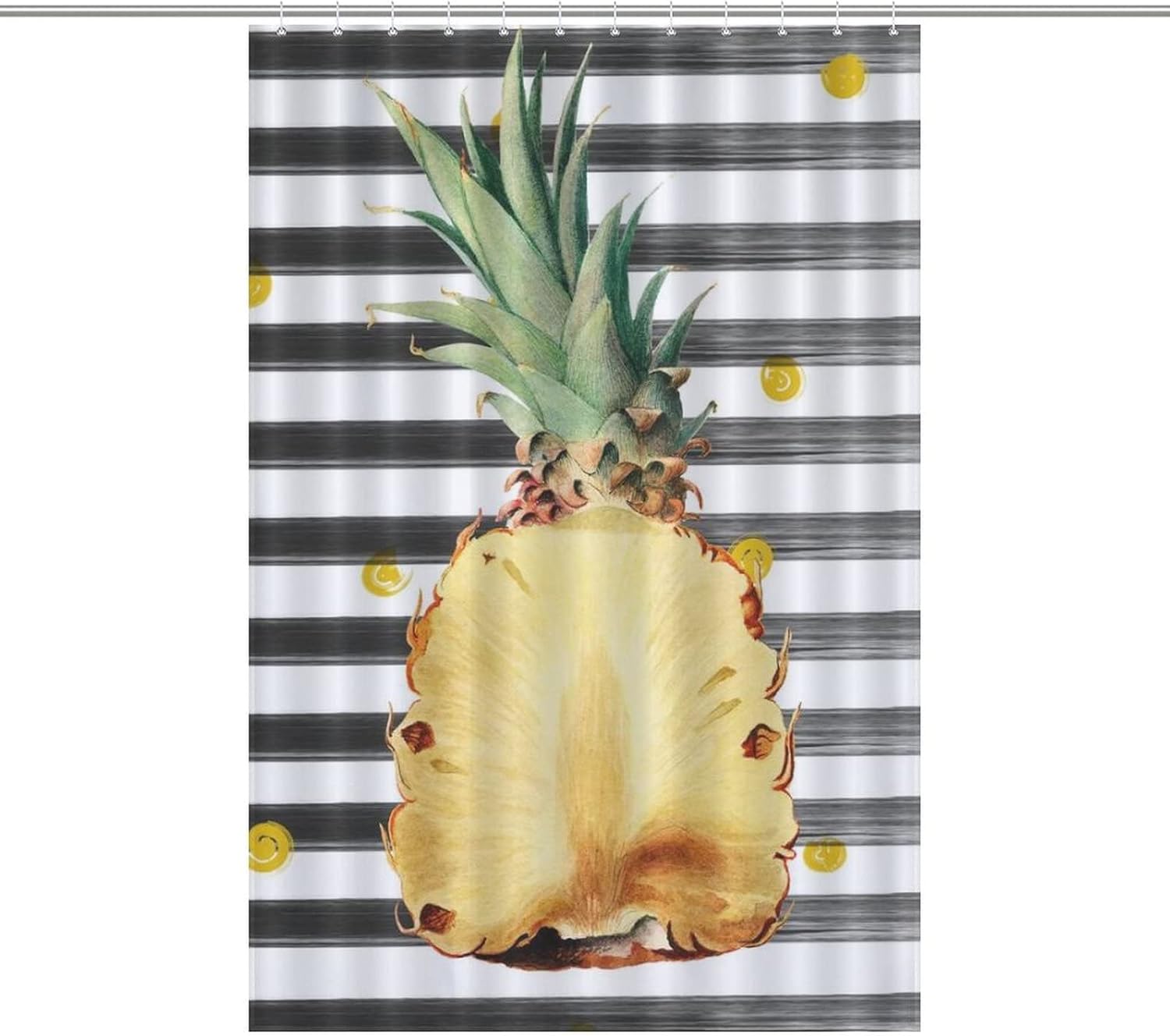 Summer Fun Pineapple Bath Curtains