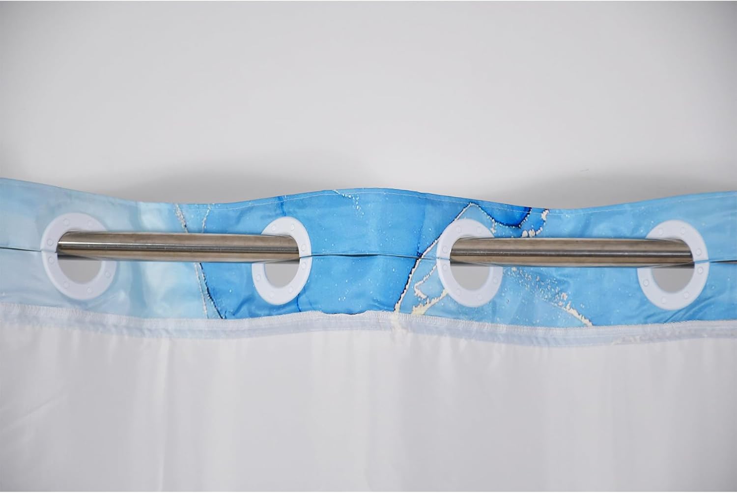 Blue Marble Modern Shower Curtain