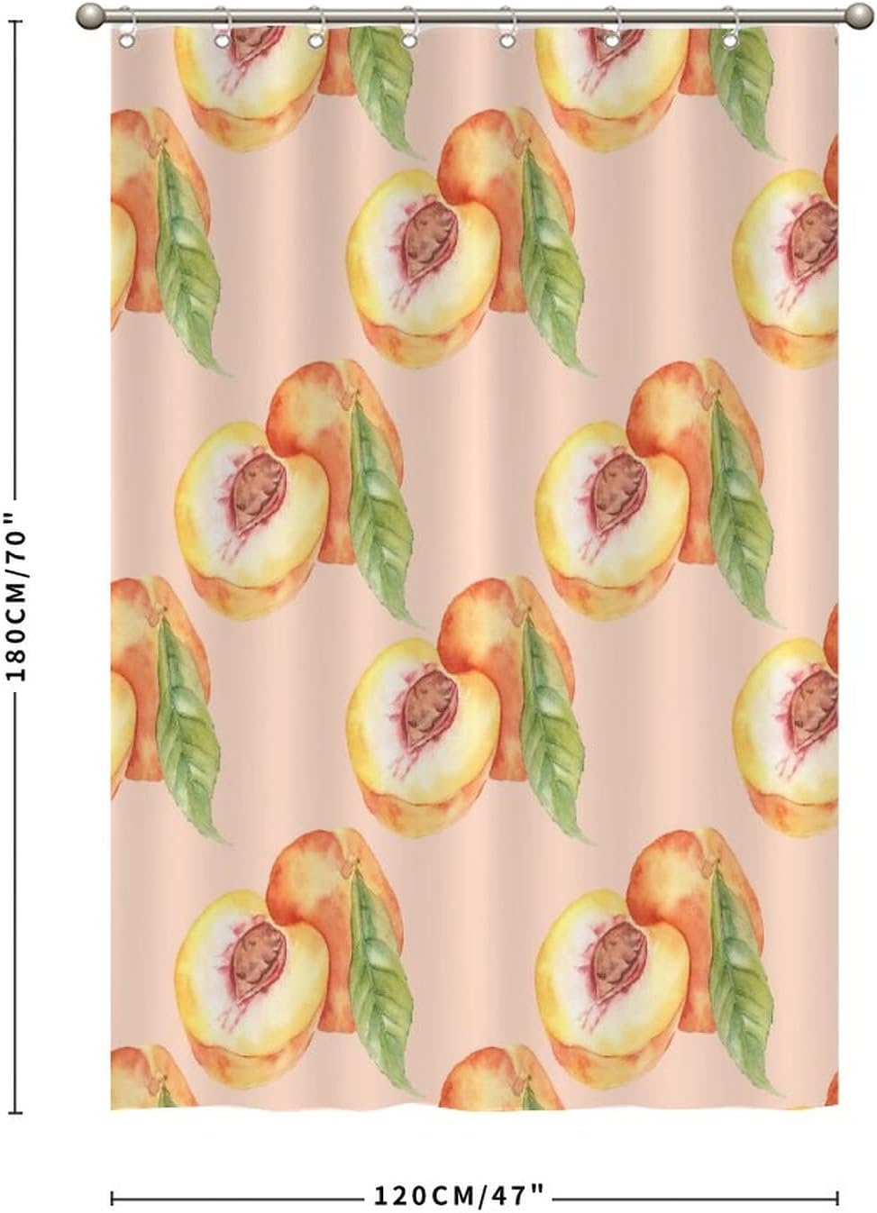 UTF4C Funny Fruit Bath Curtains 47x71