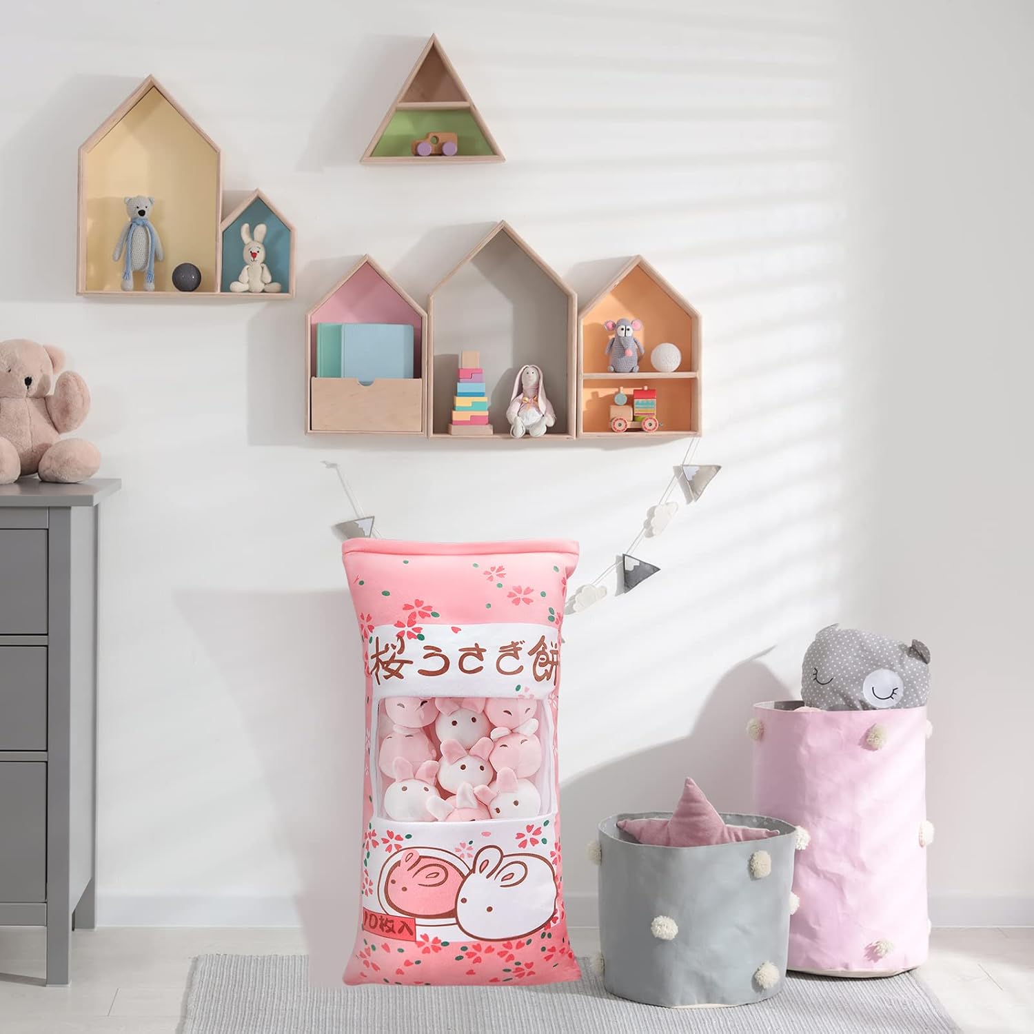 Juexica Cute Bunny Plush Pillow