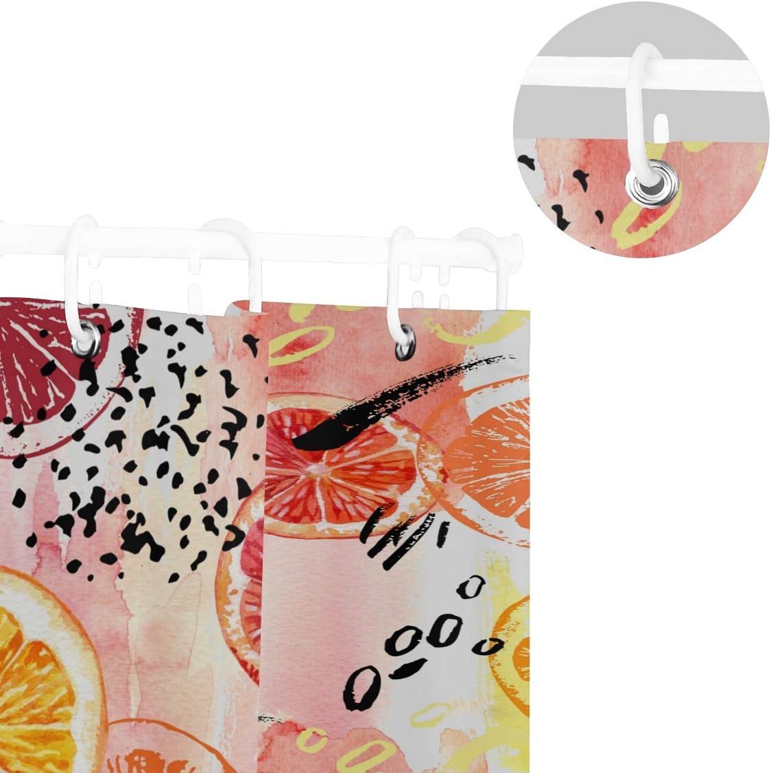 Vibrant 72x72-inch shower curtain